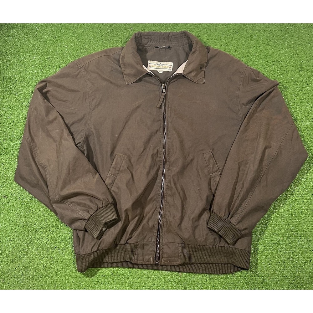 1980s Harrington Jacket M Chocolate Brown Soft Fully Lined Natural Issue Coat